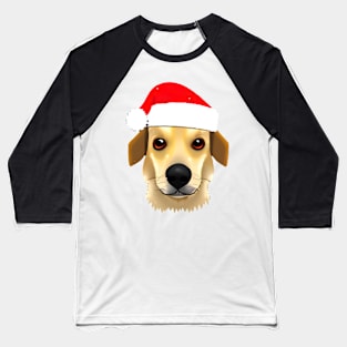 Christmas Dog Transparent Background Baseball T-Shirt